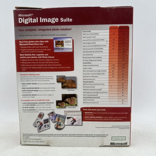 Microsoft Digital Image Suite Version 9 PC For Windows XP, 2000, ME & 98 Retro - Picture 4 of 8