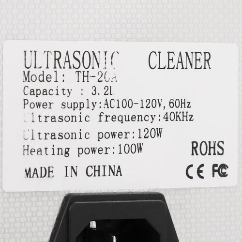 Ultrasonic Jewelry Cleaner Machine Diamonds Denture Ultra Sonic Glasses Cleaning - Picture 13 of 22