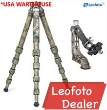 Leofoto Tripod with Gimbal Head Full Camouflage Carbon Fiber LS-365CEX+PG-1