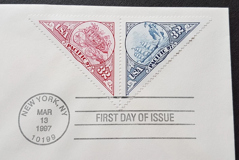 USA 1997 Pacific 97 Stamp Exhibition 2v Stamps FDC (official issue cover) type A - Image 2 of 2