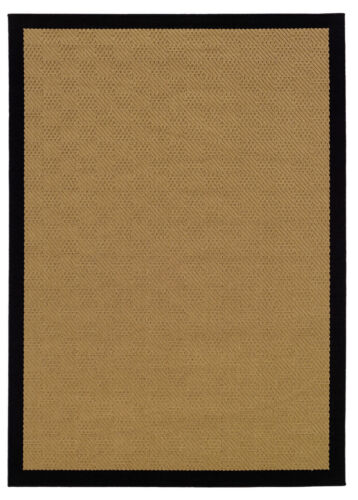 24"x36" Sphinx Bordered Beige Boxes Squares 525X5 Door Mat - Aprx 1' 8" x 3' 7"