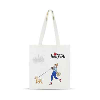 Click to expand     Long Handle Chick Walk ''NEW YORK'' Canvas New York Totebag