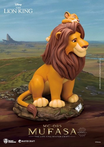 Disney Master Craft Statue The Lion King Mufasa 36 cm by Beast Kingdom - Foto 2 di 6