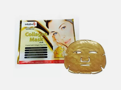 200 x 24K Gold Kollagen Kristall Gesichtsmaske Anti-Aging Peel Off Masken Blatt Patch