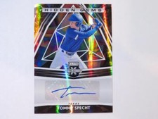 2022 Panini Elite Extra Edition Tommy Specht Hidden Gems Autograph Card Rangers