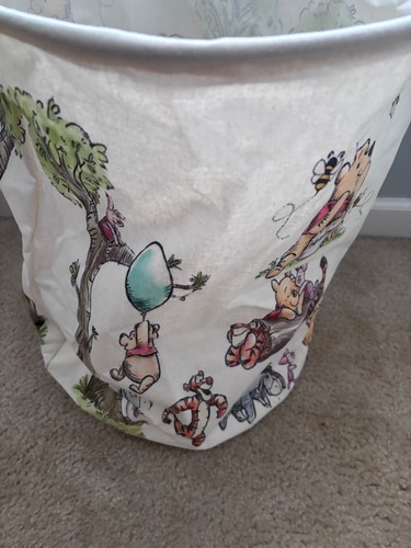 Winnie the Pooh nursery storage round Barrel shaped Collapsible 17" tall NEW - Picture 7 of 8