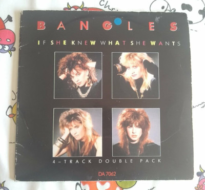 Bangles If She Knew What She Wants UK 2x 7'' inch vinyl singles pack James gatefo