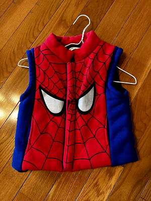 Boy Spiderman vest spider man warm cozy soft size 5 winter wear 
