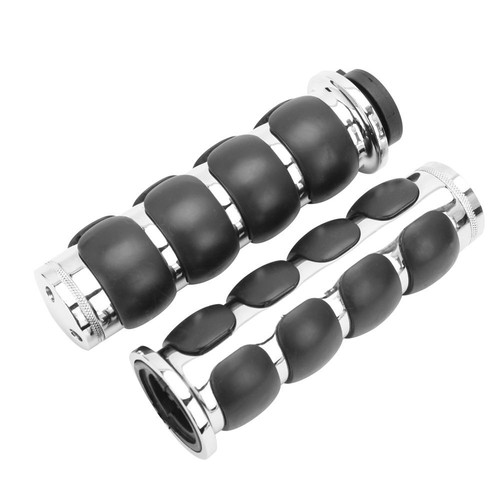 Pair 7/8" Non-slip Hand Grip For Harley Yamaha Kawasiki Suzuki Cruisers Chopper - Picture 4 of 14