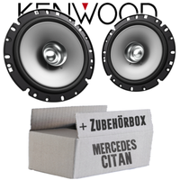 Kenwood Lautsprecher FüR Mercedes Citan Front TüR Boxen 16Cm Koax Auto Einbauset