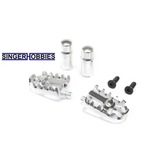 LOSI LOS361001 Aluminum Foot Pegs, Silver: Promoto-MX DIRTBIKE HH