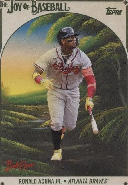 2023 Topps X Bob Ross The Joy of Baseball - Ronald Acuña Jr. #11 - 1 of 1