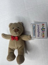 Toys R Us McDonalds Animal Alley Hughbert Teddy Bear Plush Tags Mini Toy 4" 2001
