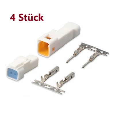 4Stück JST02T/02R-JWPF-VSLE-S JST Steckverbinder Buchse Stecker Wasserdicht