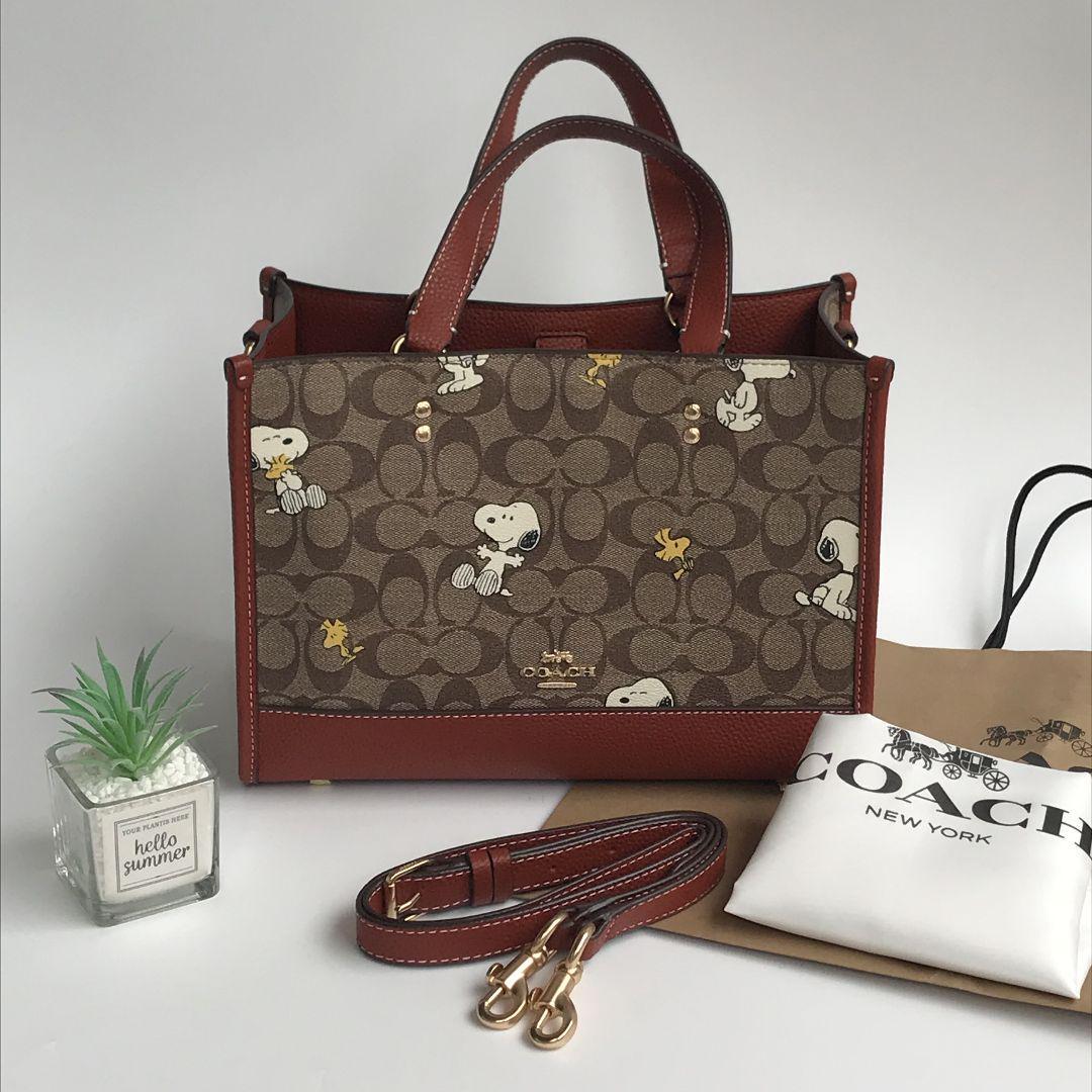 ＣＯＡＣＨ　ボストンバッグ　SNOOPY COACH コーチ バッグ スヌーピー ピーナッツ コラボ ボストン