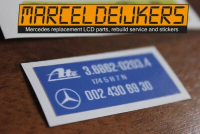 Pegatina Mercedes benz freno ATE 0024306930 3.6862-0203.4