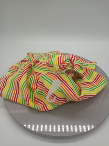 Bajo el Nilo Orgánico Colores Brillantes Rayas Muñeca Lovey Seguridad Manta Juguete - Imagen 3 de 3