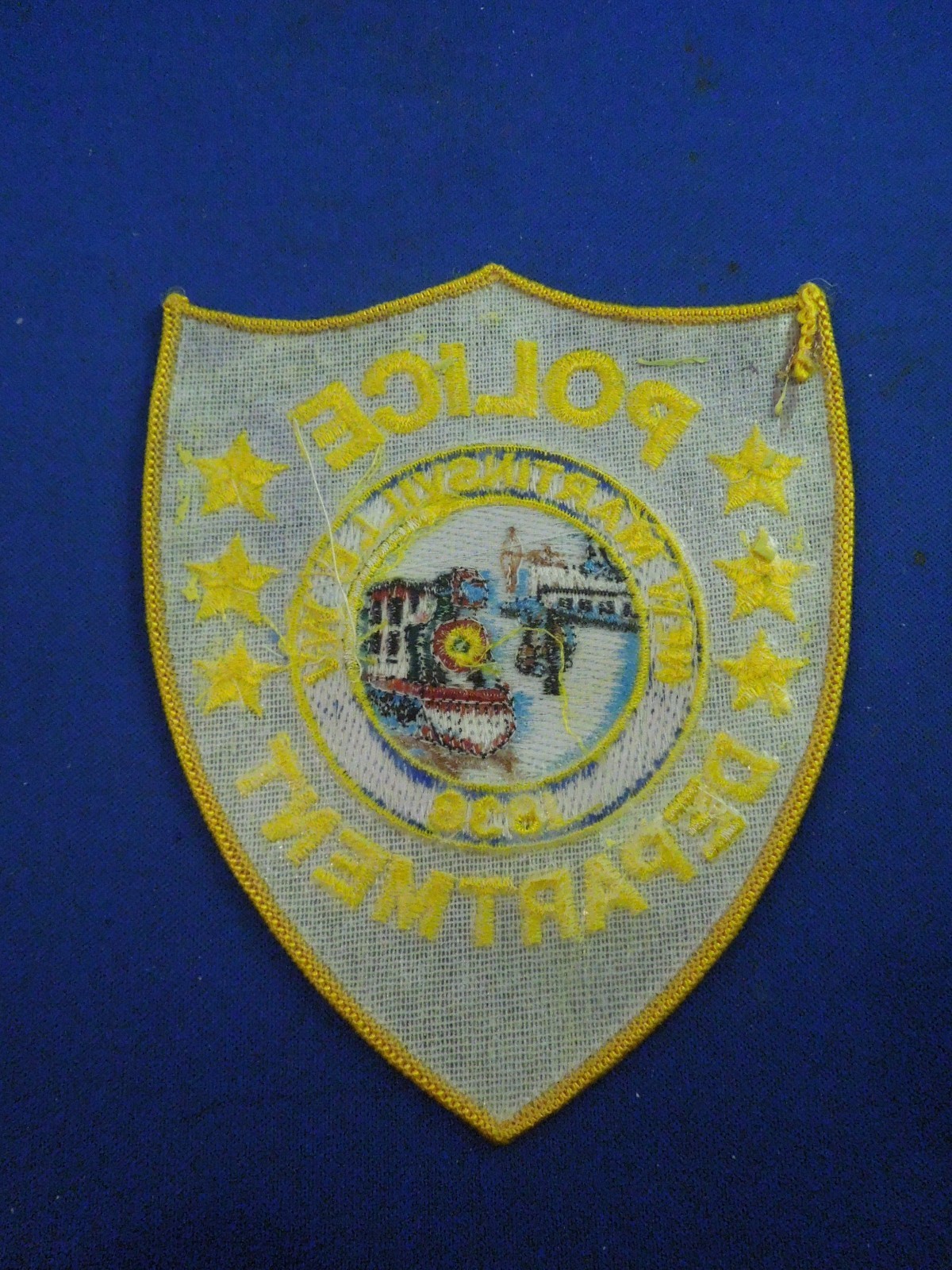 Vintage New Martinsville West Virginia Police Department Iron On Patch