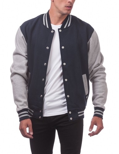 Pro Club Men's Varsity Heavyweight Fleece Baseball Jacket - 第 20/26 張圖片