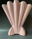 McCoy Pottery Pink Fan Speckle Vase  #721 from the 1960's Mint Condition
