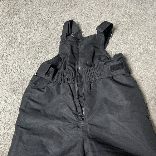 Cat & Jack Unisex Black Snow Bib with adjustable straps size - Picture 5 of 6