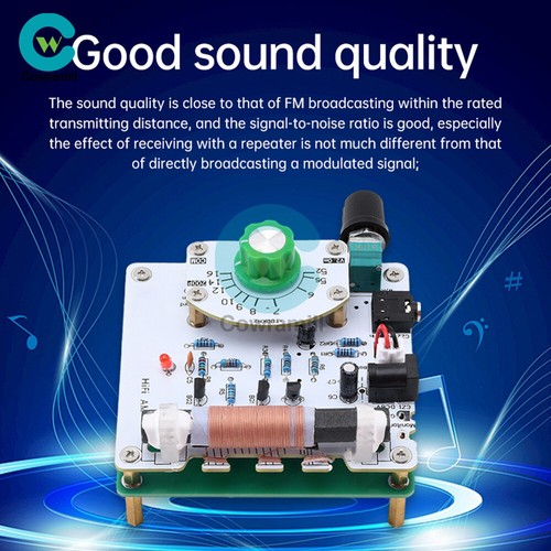 Medium Wave Radio Board AM Radio Transmitter DIY Circuit Board 525~1605kHz 6V - Afbeelding 12 van 18