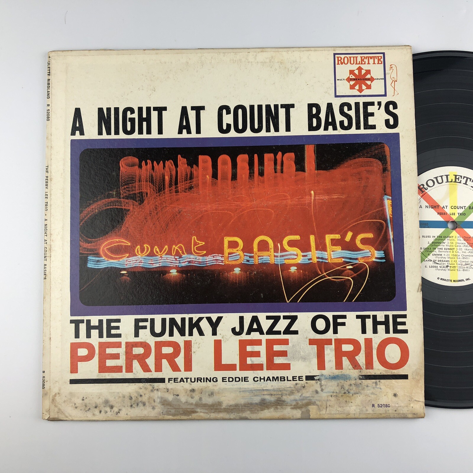 Image 1 - PERRI LEE TRIO A Night At Count Basie&amp;#039;s ROULETTE LP RARE mono 52080 VINYL