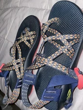 Womens Size 9 Chaco Sandals Black/Navy, Pink, Yellow (Barely Worn!!)