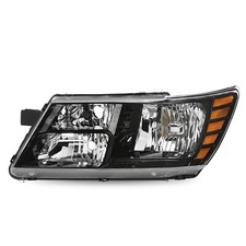 Headlight For 2009-2020 Dodge Journey Black Left Driver Side Headlamp 09-18 Headlight For 2009-2020 Dodge Journey Black Left Driver Side Headlamp 09-18