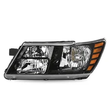 Headlight for 2009-2020 Dodge Journey Black Left Driver Side Headlamp 09-18