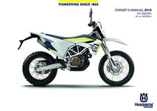 Husqvarna Owners Manual Book Guide 2019 701 ENDURO EU