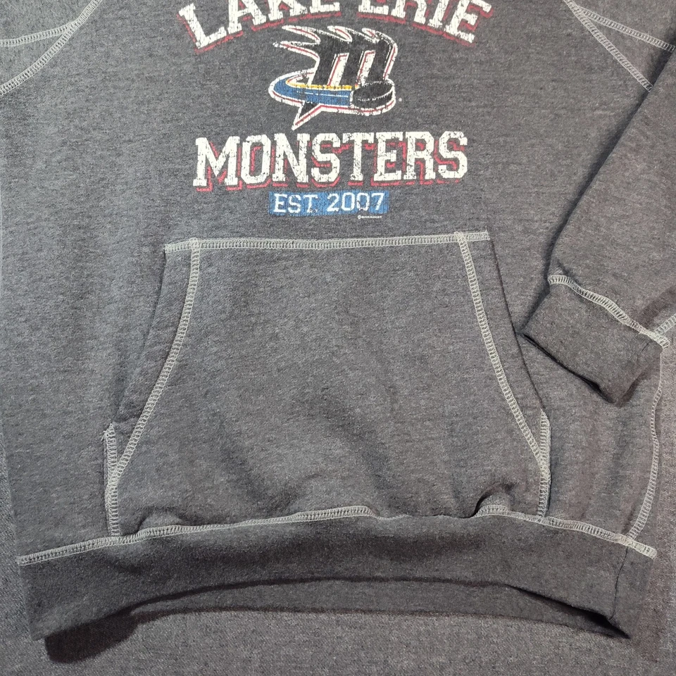 Sudadera con Capucha Lake Erie Monsters Mediana Gris Foto 4 de 4