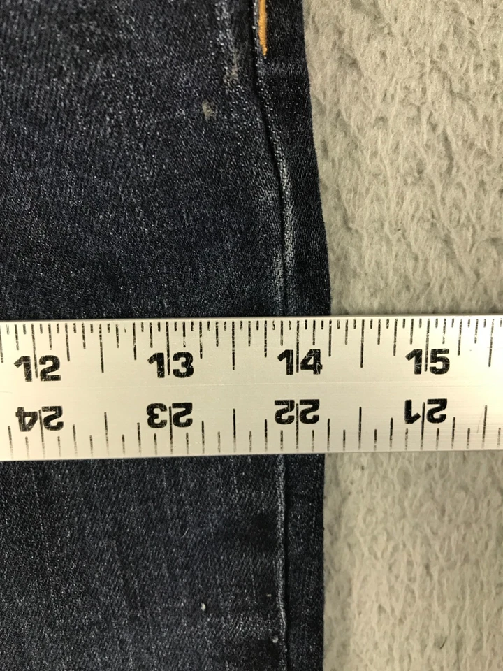 Pantalones de mezclilla azules elásticos cintura ajustable ajustados tiro medio Tony Hawk para niños talla 8 24x23 Foto 3 de 4