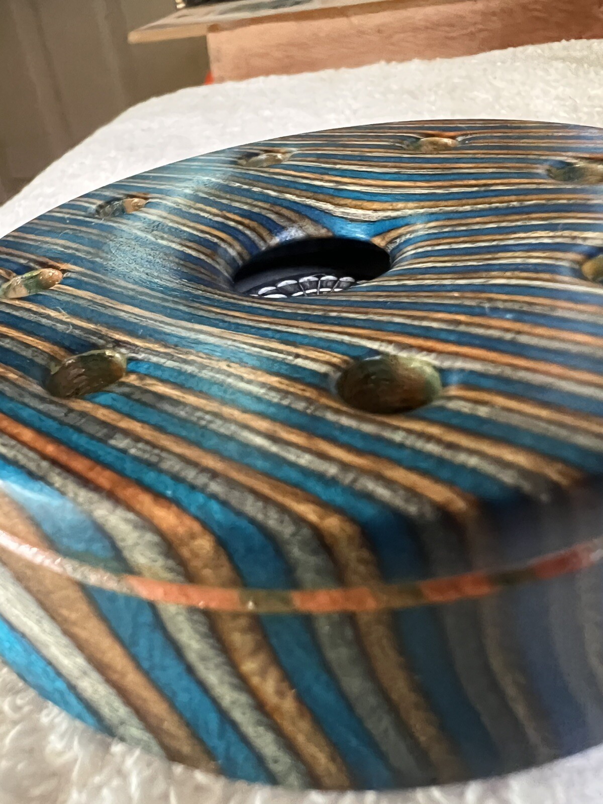 Friction/Pot Style Turkey Call Ceramic Over Slate With Striker And Cond. Stone