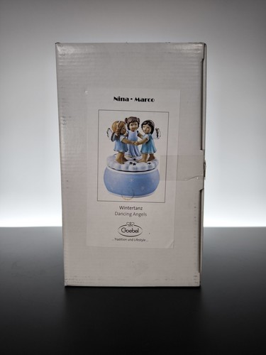 Goebel caja de música Wintertanz Angel ⛄ caja de música Dancing Angels 66-877-27-5 embalaje original NUEVO - Imagen 4 de 16