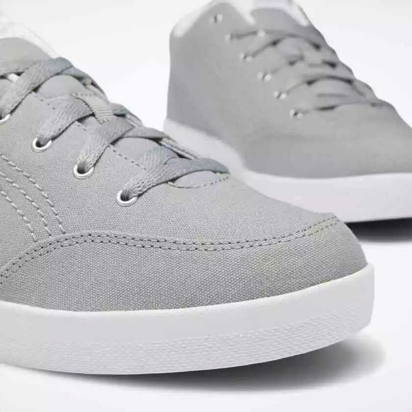uk size 4 reebok classic slice canvas trainers grey 11573 dv5568