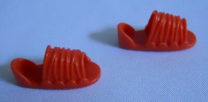 Barbie Skipper Clone Doll Footwear Flat Foot Orange Brown Sandal Beach Pool Shoe
