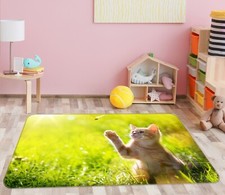 3D Innocent Cat AHO182008 Animal Non Slip Rug Mat Elegant Photo Carpet Romy