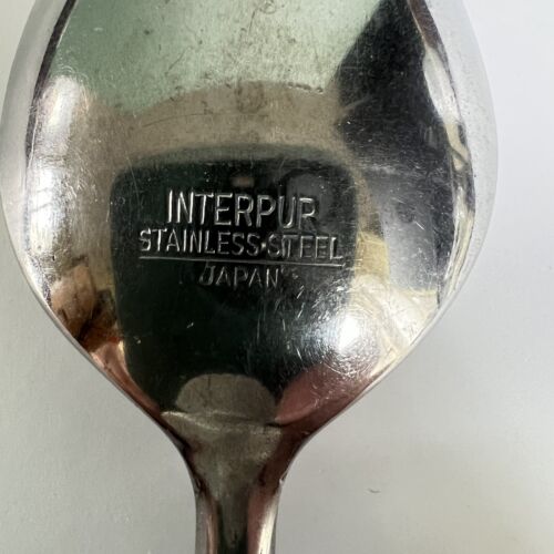 Interpur 4er Set Braun Griff Suppenlöffel Edelstahl Japan Besteck MCM - Bild 5 von 5