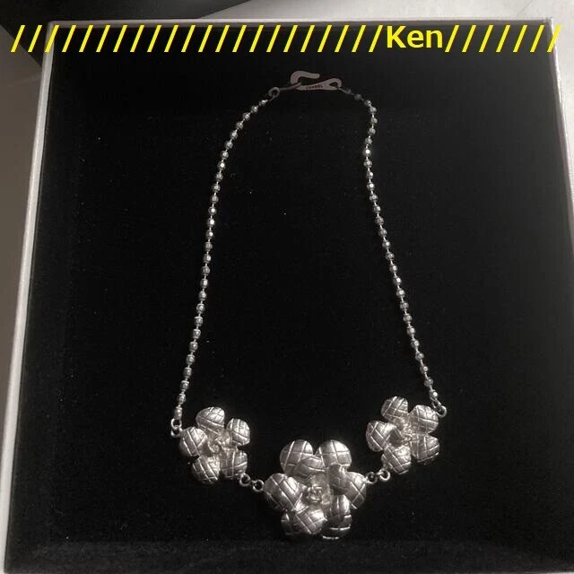 CHANEL Collana Ciondolo Girocollo Catena AUTENTICA Vintage Rara Camelia Matrasse Coco FS