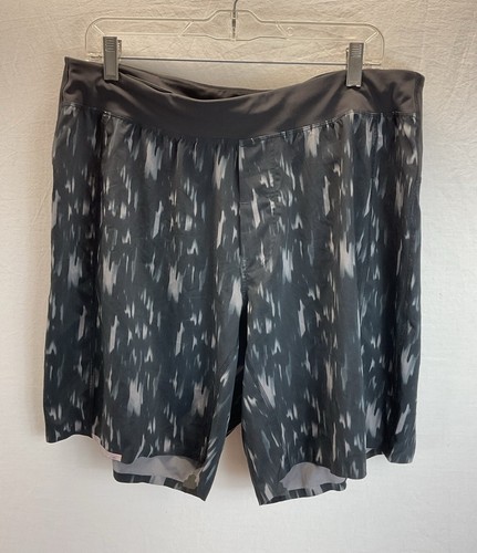 Lululemon Shorts Men's XL Black/ Gray Surge 9” Inseam Linerless athleisure
