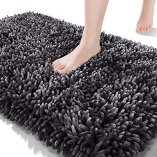 Yimobra Luxury Chenille Bath Rug Extra Soft and Absorbent Shaggy Bathroom Ma...
