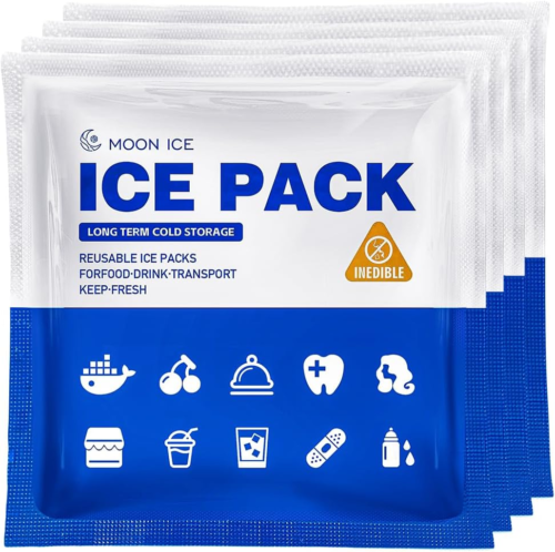 Reusable Slim Blue Ice Packs for Coolers, Lunch Boxes - Long-Lasting Gel Freezer - Picture 11 of 12