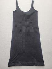 Guess Los Angeles Women Dress M/L Black Tank Dress Sleeveless Short Nylon USA