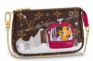 Louis Vuitton 2019 Holiday Mini Pochette Accessoires Vivienne Snow Ski Chain Bag | eBay