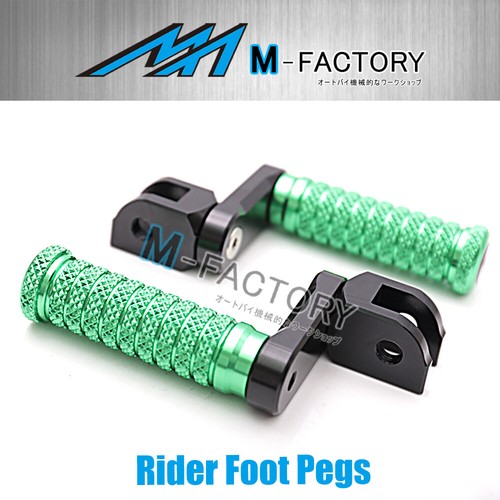 M-Grip Billet 40mm Front Riser Footpegs Fit Kawasaki ZR 550 Zephyr 90-99 - Picture 6 of 15