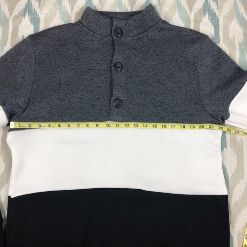 H2H Mens Long Sleeve Pullover 1/4 Button Front Shirt Sweatshirt Size XL - Picture 7 of 10