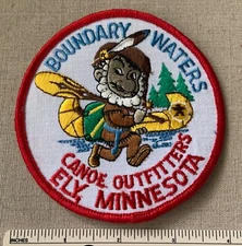 Vintage BOUNDARY WATERS CANOE OUTFITTERS Boy Scout PATCH BSA Ely Minnesota