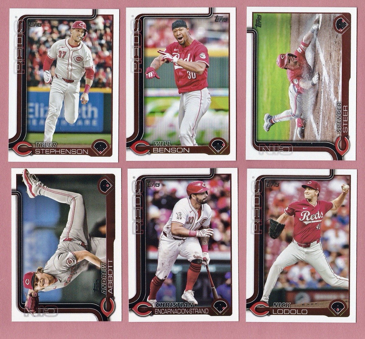 2025 Topps Series 1 - Cincinnati Reds Complete Team Set All