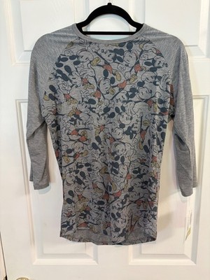 LuLaRoe NWT Randy small (6-8) Raglan baseball tee Classic Mickey Mouse Disney